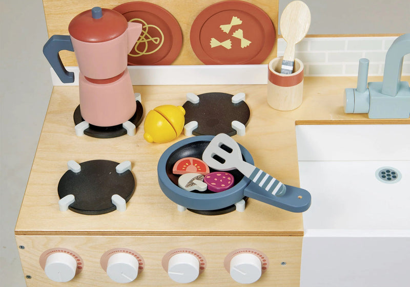 Baby Station Kit cozinha com forno de pizza mais geladeira byside