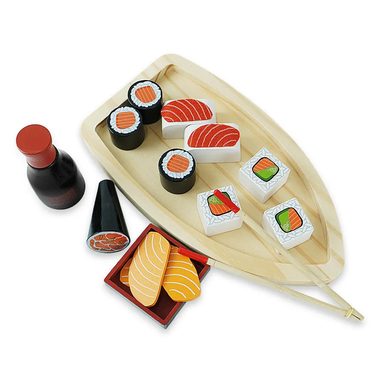 Kit Sushi Brinquedo em Madeira